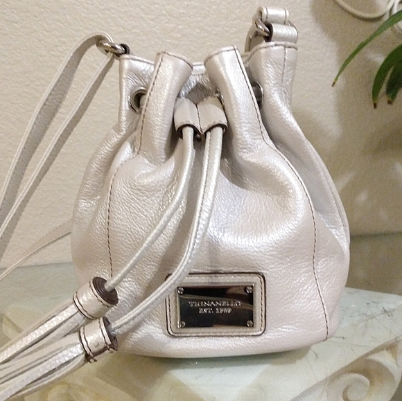 Tignanello Handbags - NEW Tignanello Metallic Silver Crossbody